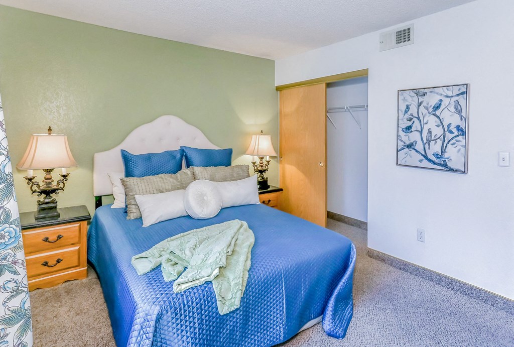 Large closets at Country Club at The Meadows Senior Apartments in Las Vegas, NV, For Rent. Now leasing 1 and 2 bedroom apartments.