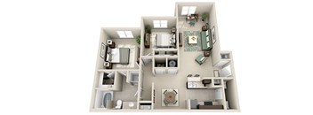 2 bedroom 1 bathroom apartment for rent Tulsa Sonoma Grande