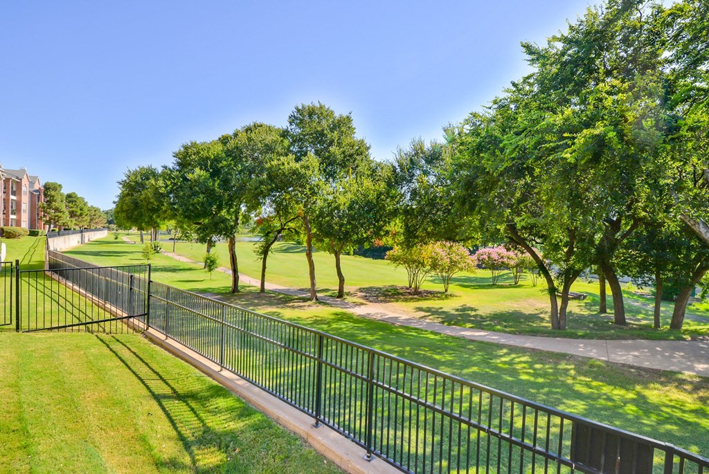 Enjoy outstanding golf course views at Turnberry Isle Apartment Homes, Dallas, TX, 75248