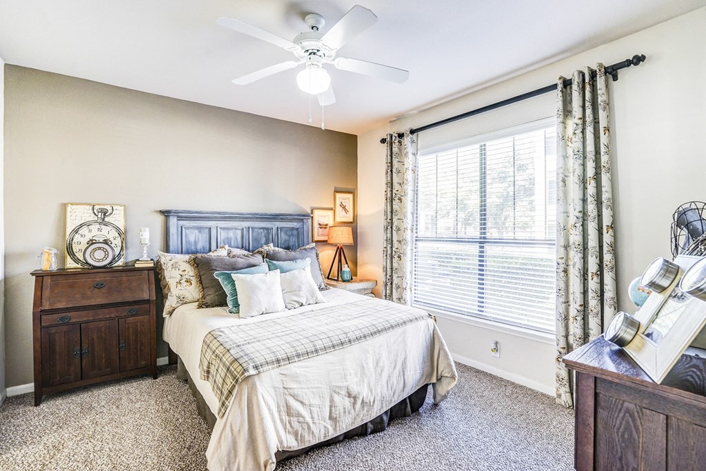 Light and bright bedrooms at Cypress Lake at Stonebriar in Frisco, TX!