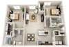 2Bed 2bath Deluxe Tulsa OK Apartment For Rent Sonoma Grande 2Bed 2bath Deluxe