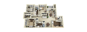 Mission at La Villita Apartments in Irving, TX offers 1, 2 & 3 bedroom apartment homes with appliances.