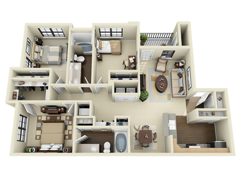 3 BED 2 BATH at Mission at La Villita Apartments, Irving 75039