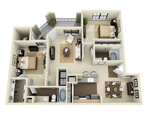 2 BED 2 BATH at Mission at La Villita Apartments, Irving, Texas