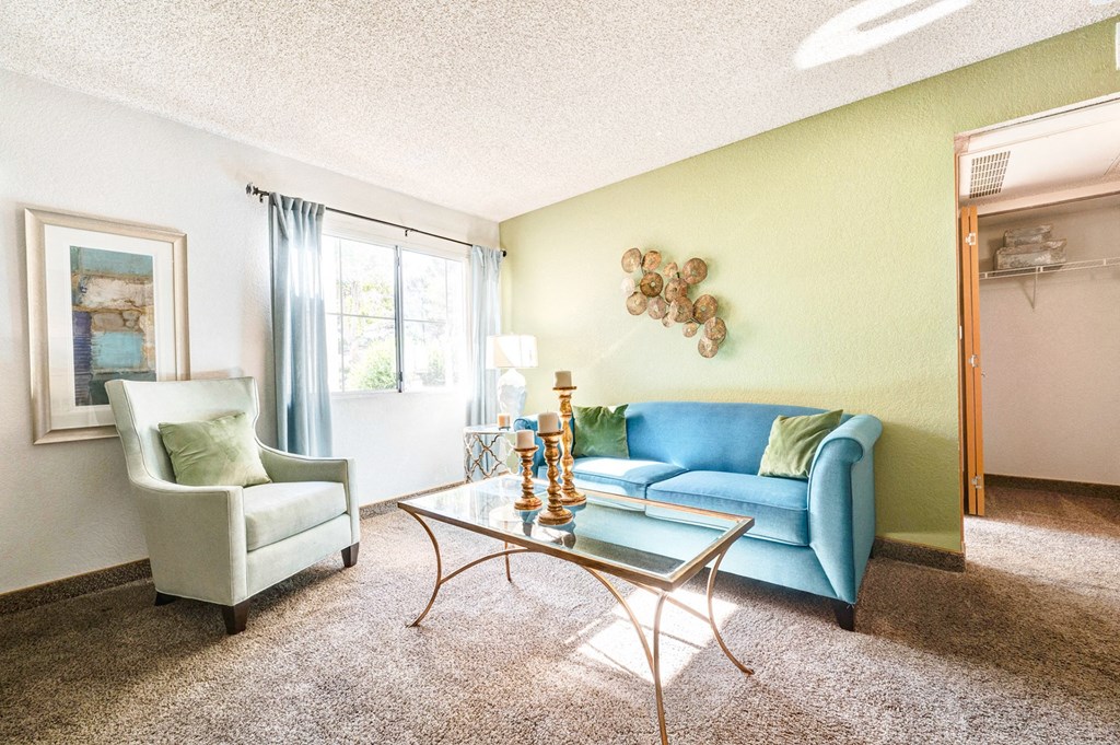 Living room with natural light and seating at Country Club at The Meadows, Nevada, 89107