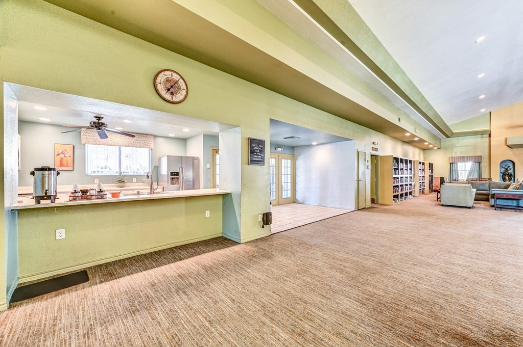 Community kitchen in the clubhouse at Country Club at The Meadows, Las Vegas, NV, Nevada, 89107