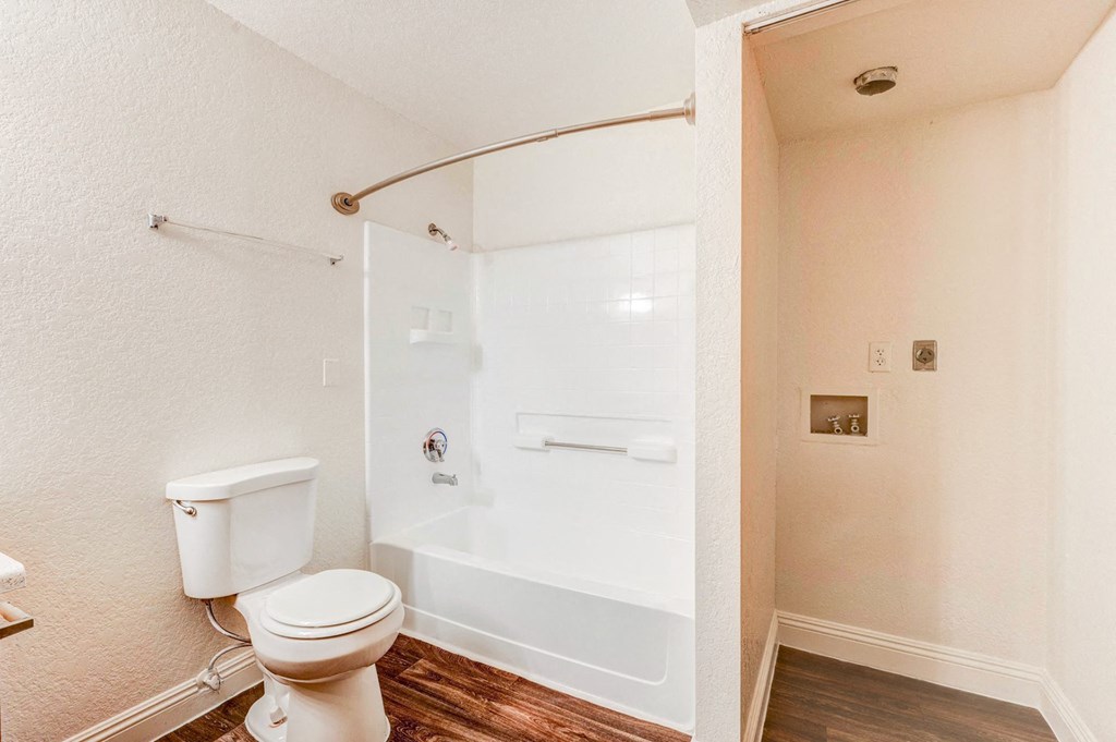 Bathroom with washer and dryer connections at Country Club at The Meadows, Las Vegas