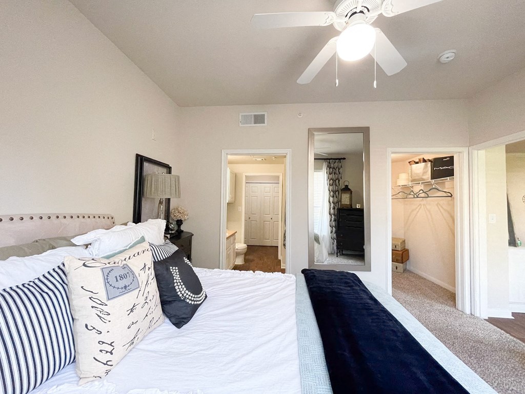 Bright and spacious bedrooms at Cypress Lake at Stonebriar in Frisco, TX!