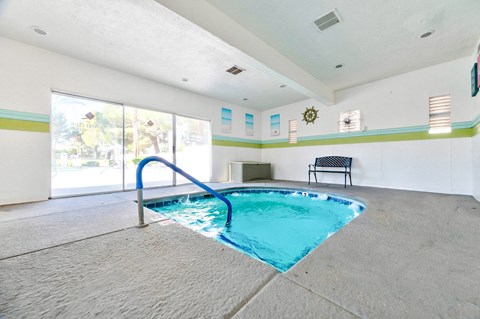 Indoor heated spa at Country Club at The Meadows, Las Vegas, Nevada