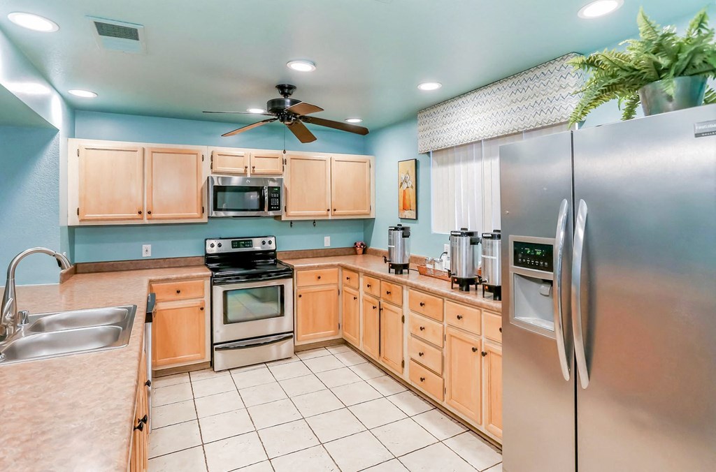 Stainless steel appliances in the clubhouse at Country Club at The Meadows, Las Vegas, NV, Nevada, 89107
