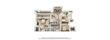 Plan B1 - 2 Bed 2 Bath