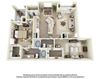 2 Bed x 2 Bath Small