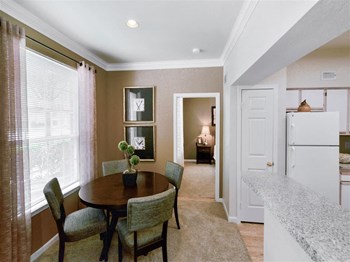 Dining nook at Montfort Place in North Dallas, TX, For Rent. Now leasing 1 and 2 bedroom apartments. - Photo Gallery 11