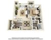 1 Bedroom 1 Bath Plan 2