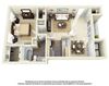 1 Bedroom 1 Bath Plan 5