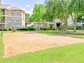 Sand Volleyball Court of Saxony at Chase Oaks in North Plano, TX, For Rent. Now leasing 1, 2 and 3 bedroom apartments. - Photo Gallery 5