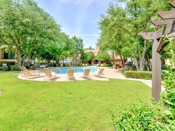 Dog friendly dog park and 2 pools Saxony at Chase Oaks in North Plano, TX, For Rent. Now leasing 1, 2 and 3 bedroom apartments. - Photo Gallery 8