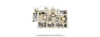2 Bedroom Floor Plan at Winsted at Valley Ranch, Irving