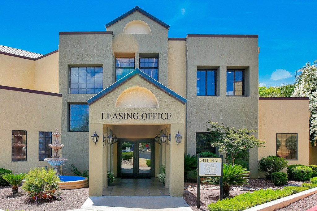 Leasing office at Pavilions at Pantano Apartments in Tucson, AZ!