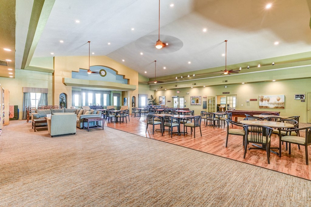 Expansive clubhouse with ample seating at Country Club at The Meadows, Las Vegas, Nevada