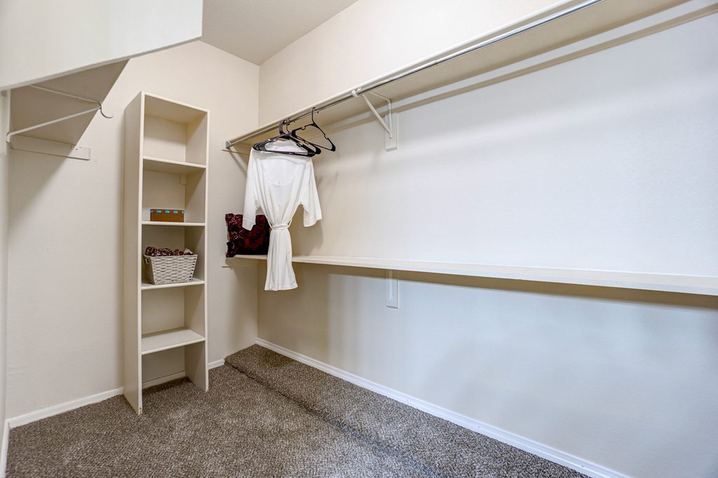 View of walk-in style closet at Ventana, Scottsdale