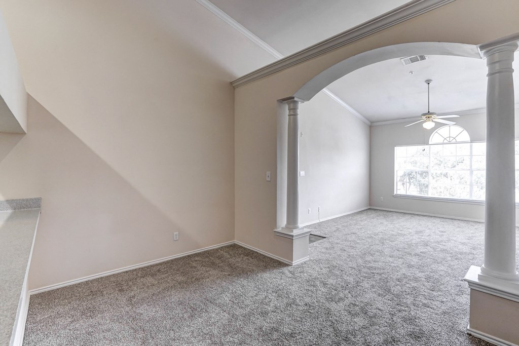 Large living room with ample natural light at Turnberry Isle Apartment Homes, Dallas, 75248