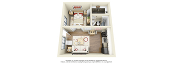 One Bedroom 418sqft at La Hacienda Apartment, Tucson, 85712