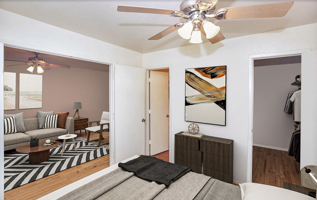 Large Comfortable Bedrooms With Closet at La Hacienda Apartment, Tucson, AZ