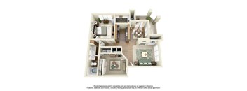 One Bedroom One Bath With Den A5 at Turnberry Isle Apartment Homes, Dallas, TX, 75248