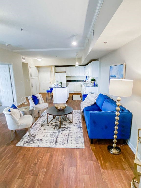 Open concept kitchens for entertaining at The Villas at Katy Trail in Uptown Dallas, TX, For Rent. Now leasing Studio, 1, 2 and 3 bedroom apartments.
