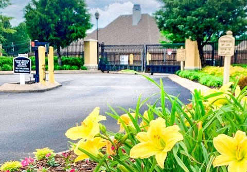 Controlled gated entry at Sonoma Grande Apartments, Tulsa