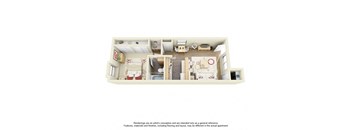 1B Jr 526sqft at Pavilions at Pantano Apartments, Tucson, AZ