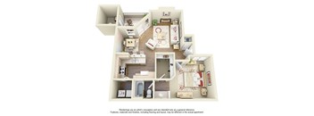 A1 Floor Plan at Ventana, Scottsdale, Arizona