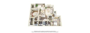 D1 Floor Plan at Ventana, Scottsdale, 85260