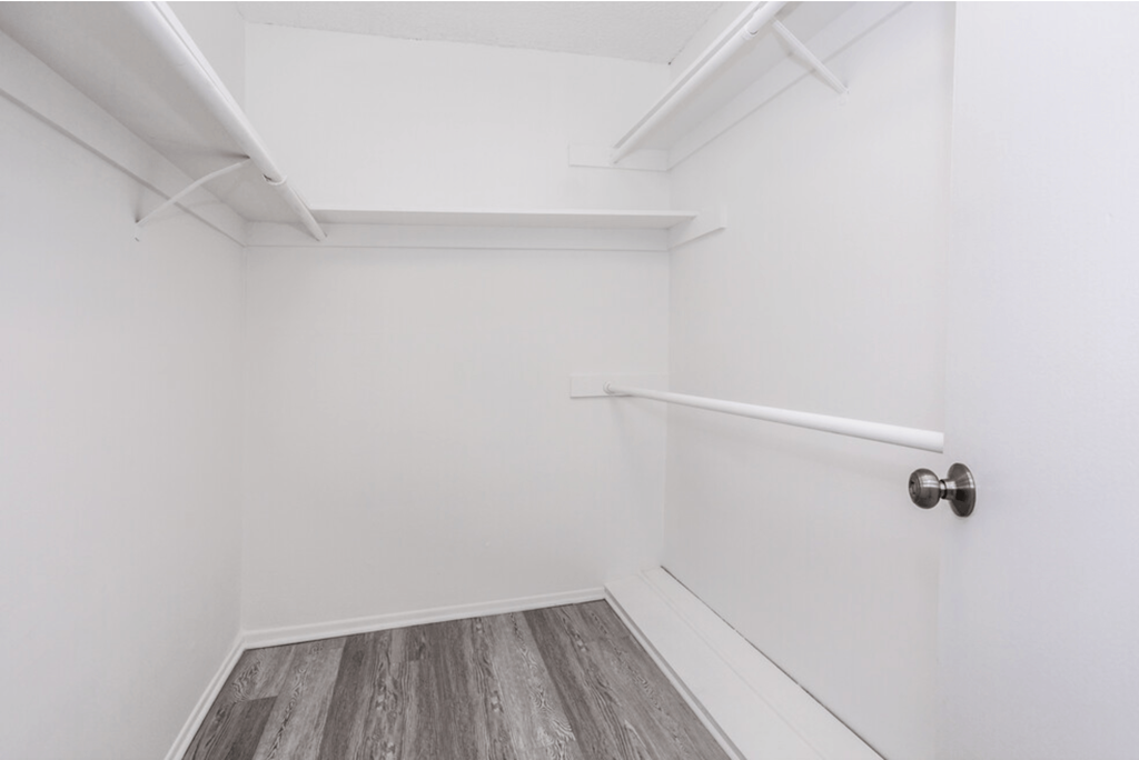Large Closet View at The DRACENA Apts, Los Feliz, Los Angeles, CA, 90027