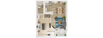 a floor plan of our studio apartment at university gardens