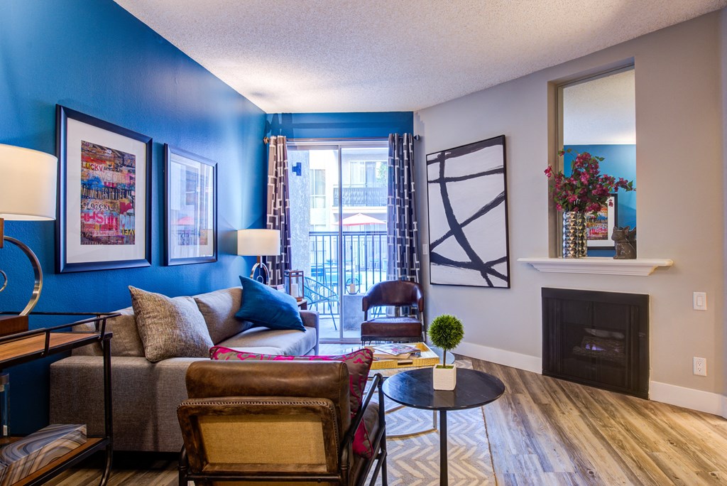 our apartments showcase a beautiful living room