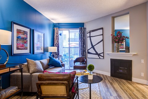 our apartments showcase a beautiful living room