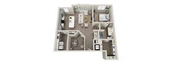 a 2 bedroom192 sq ft floor plan