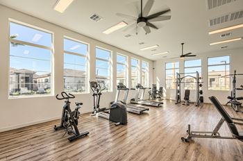 Fitness center with cardio equipment at Hampton Meridian, Arizona