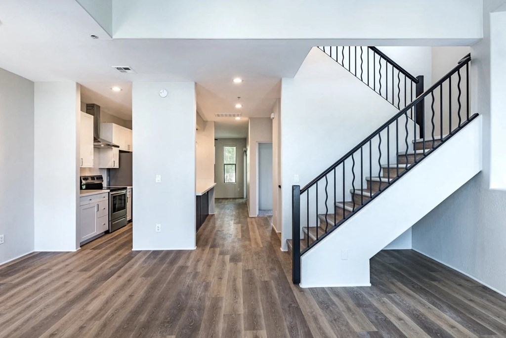 Living Area With Hallway at Dolce Villagio Townhomes, Tempe, AZ, 85281