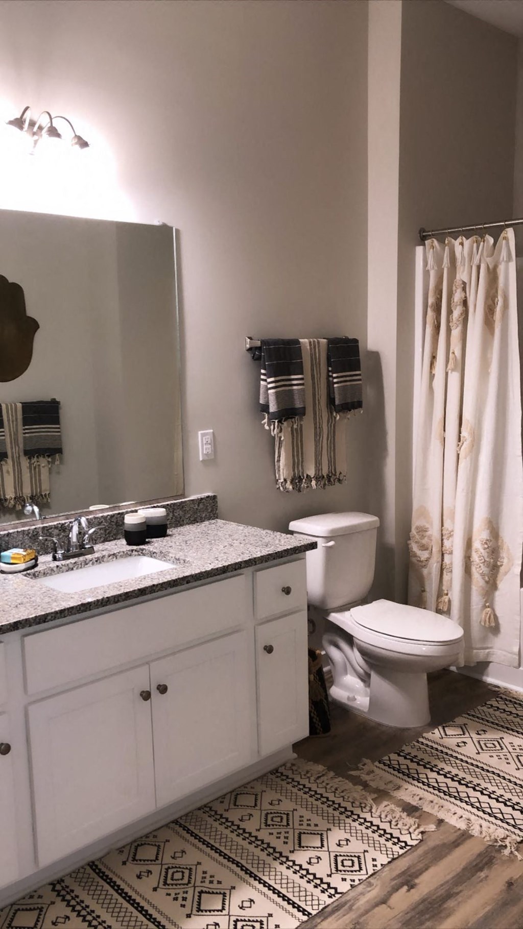 Interior view of model apartment home, bathroom