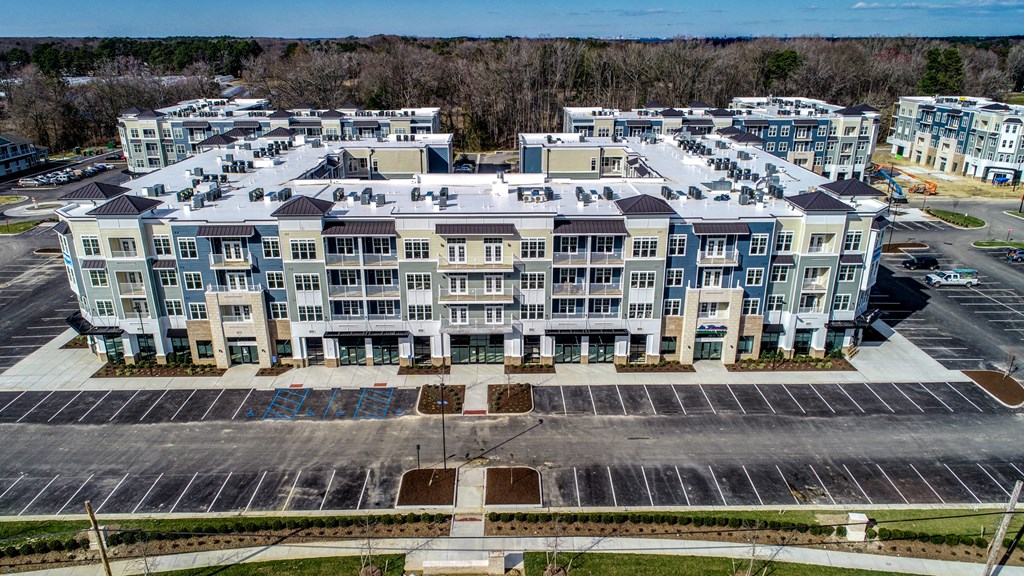 Aerial view of builing 4 at 3800 Acqua