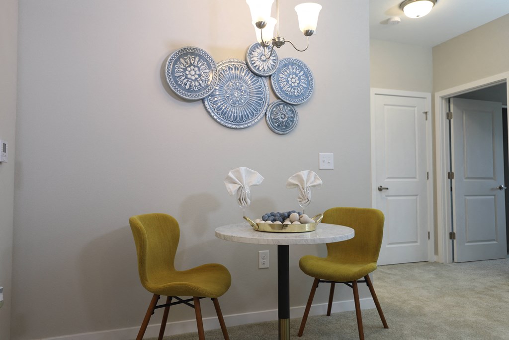1 bedroom decorated model dining area