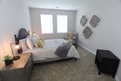 2 bedroom decorated model guest bedroom