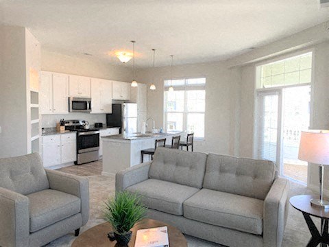 Large open space with windows