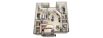 The Adriatic floor plan 3D image