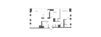 B6 Floor Plan at Link Apartments® QPN, Long Island City, NY