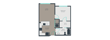 1C Floor Plan at Link Apartments® Manchester, Virginia, 23224