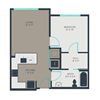 1C Floor Plan 1C Floor Plan at Link Apartments® Manchester, Virginia, 23224